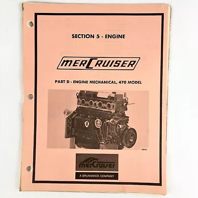 1976 Mercury Marine MerCruiser 470 Engine Mechanical Manual Vintage Original • $14