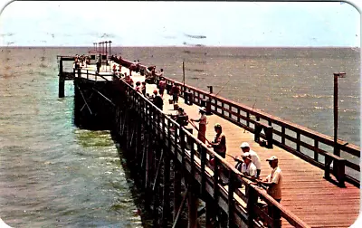 Ocean Plaza Fishing Pier Myrtle Beach South Carolina 1950 Postcard • $8.95