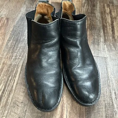 Born Ankle Boots Chelsea Black Leather￼ Hemlock Men's Size 9.5 M • $12