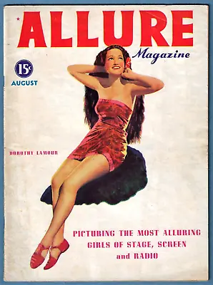 1937 Allure Magazine ~ Dorothy Lamour Marlene Dietrich ~ Vintage  Cheescake  • $39