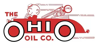 The OhiO Oil Co. LINCO Marathon NEW Sign 8 X 16  USA STEEL • $54.88