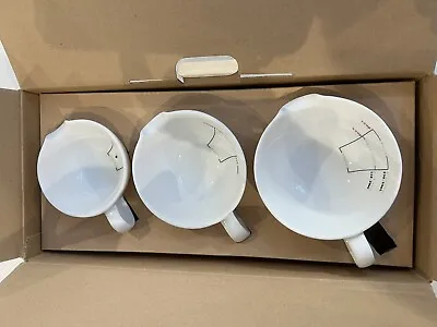 Keith Brymer Jones London Cream Christmas Bucket Mugs Set Of 3 Porcelain Ceramic • £30