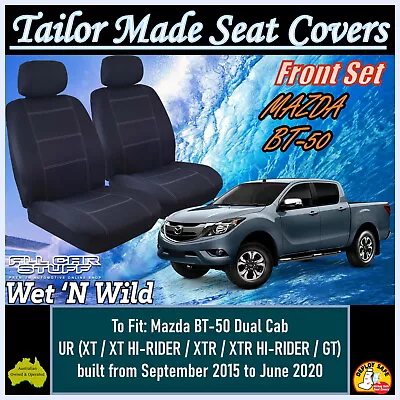 Neoprene Front Seat Covers For Mazda BT-50 UR Dual Cab: From 09/2015 To 06/2020 • $122.90