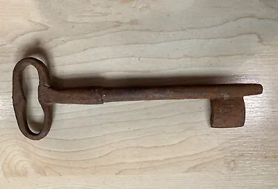 Antique Cast Iron Castle Jail Skeleton Key – Large 7.25  Victorian Medieval Old • $84.99