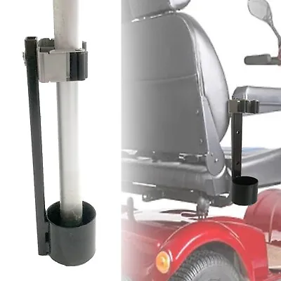 Portable Walking Stick Crutch Support Holder Mount Stand For Mobility Scooter ## • £14.76