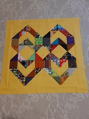 Handmade Quilt Top~Heart Quilt~Scrappy Quilt~Mini Quilt~Size 24 ~Free US Ship  • $22