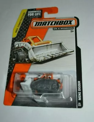 Matchbox 2015 Mbx Construction On A Mission - Mini Dozer Orange • $2.47