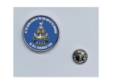 £4.25 • Buy WRNS Womens Royal Navy We Will Remember Them Military Army Lapel Badge 25mm