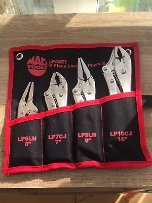 Mac Tools Mole Grip Set X4 In Carry Pouch New Unused Quality Grips Various Sizes • £85