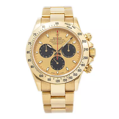 Rolex Daytona 116528 Full Set 2008 Paul Newman Unpolished Patina 18k Gold Watch • $63597.23