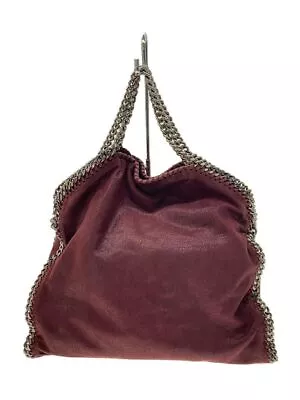 Stella McCartney Tote Bag FALABELLA SH.DE.MD Polyester Bordeaux 234387W9132 Used • $310.62