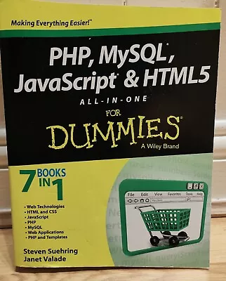 PHP MySQL JavaScript & HTML5 For Dummies 7 Books In 1 • £3