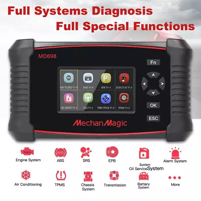 OBD2 Car Diagnostic Scan Tool All Systems ABS SRS Engine Transmission PRO • $379.05