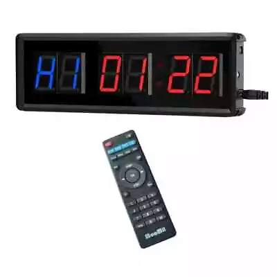 Programmable Remote Control LED Crossfit Timer Interval Timer Garage Timer Sport • $61.67