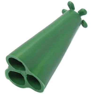 50x PYRAMID WIGWAM TOPS Green Garden Bean Cane Toppers Bamboo Eye Protector Caps • £15.05