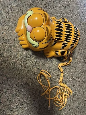 80's Garfield TYCO Vintage Working Landline Phone Vtg - Tested • $155