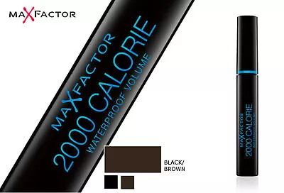 Max Factor Calorie 2000 Mascara Waterproof Volume-Black/Brown • £6.49