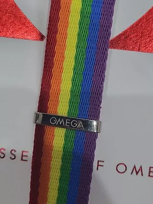 £65 • Buy Omega Nato Rainbow Watch Strap 20mm 94512002