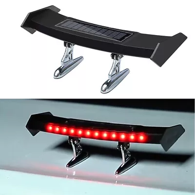 1pc Universal Solar Energy LED Light Rear Wing Spoiler Car Trunk Tail Decoration • $13.16