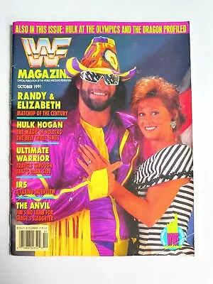 Macho Man Randy Savage Autograph 1991 WWF WWE Magazine Cover • $1200