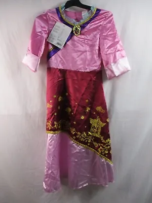 Disney Mulan Princess Costume Girls Medium Pink NO SASH Dress Halloween New • $29.99