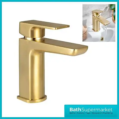 £47.95 • Buy Muro Mono Basin Mixer Tap Single Handle With Waste - Brushed Brass