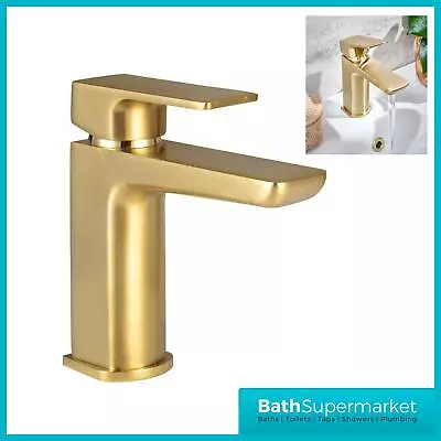 £47.95 • Buy Muro Mono Basin Mixer Tap Single Handle With Waste - Brushed Brass