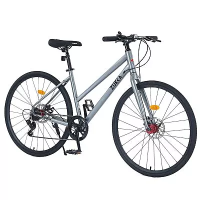 7 Speed Hybrid Bike Disc Brake 700C Road Bike For Men Women's City Bicycle • $227.41