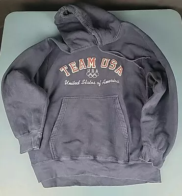 Vintage Team USA Olympics MV Sport Hoodie Mens Large Sweatshirt Pro-Weave Rare • $24