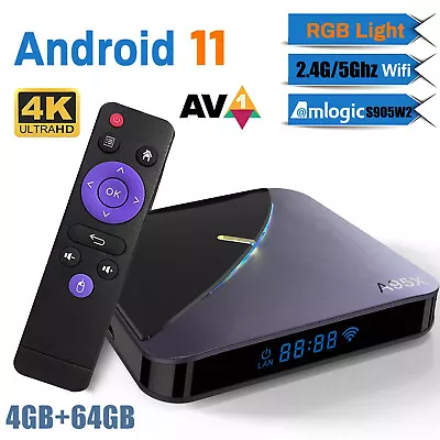 A95X F3 Android11.0 TV Box S905W2 Quad Core 5G WiFi 4K UHD 64G Media Player F4G7 • $35.49