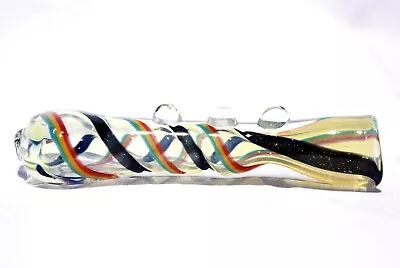 Rainbow 3.5  Pipe Dichro Glass Chillum Tobacco Smoking Pgc053 • $7.75