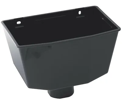 Rainwater Down Pipe Hopper Black For 68mm Round 65mm Square Downpipe • £13.89