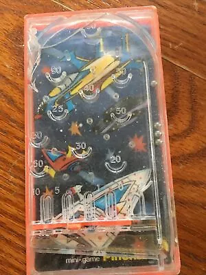 Space Pinball Pocket Game Vintage 1976 Bluebox Mini-Mate Pachinko Lucky Ball  • $6.40