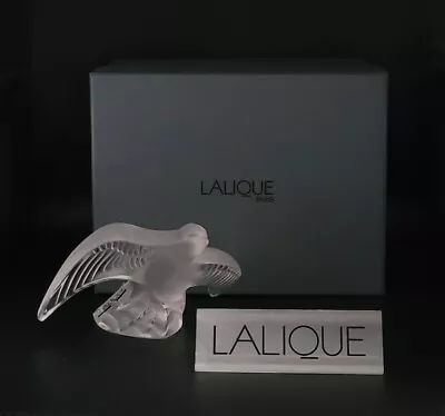 Lalique Crystal Swallow Chirping Martinet Birds • $922.93