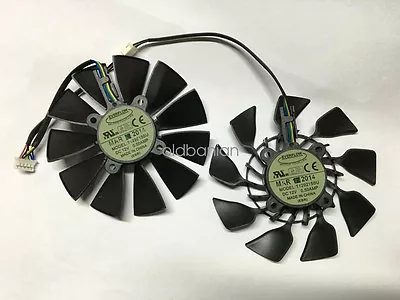 95mm ASUS GTX780 GTX780TI R9 280X 290 290X Dual Fan Replacement T129215SU 5Pin • $28