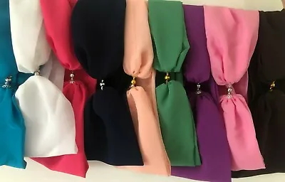 Short Plain Chiffon Scarves With Magnetic Clasp By Artydee Creations • £7.99