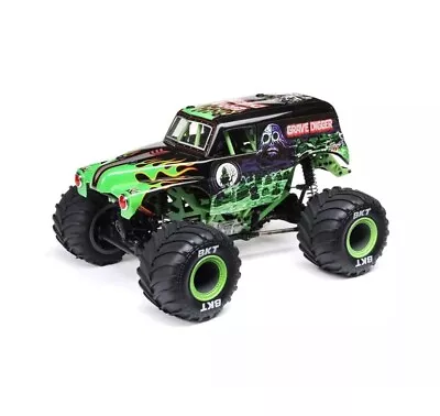 Losi 1/18 Mini LMT 4X4 Brushed Monster Truck RTR Grave Digger LOS01026T1 • $269.99