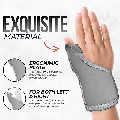 Wrist Support Hand Brace With Thumb Stabilizer For Sports And Joint Pain Relief • £14.99