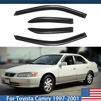 For Toyota Camry 1997-2001 Sedan Window Vent Visors Deflectors Sun Rain Guard US • $27.99