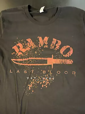 Rambo Last Blood Black Short Sleeve T-shirt Size: Medium • $13.49