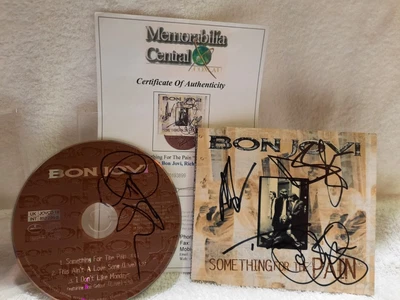 $200 • Buy Bon Jovi Signed Cd+cover. Something For The Pain JBJ Richie Tico  & David.