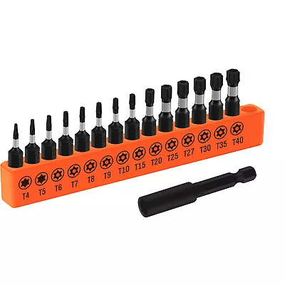 15 PCS Torx Head Screwdriver Bit T4-T40 Tamper Proof Security For 6-point Screws • $12.79