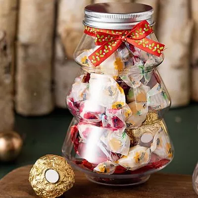 6Pcs Christmas Tree Sweet Jar Biscuits Bottle Kids Favor Gift Candy Decoration • $24.52