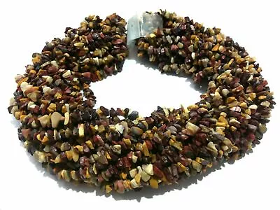 5 Strand Natural Mookaite Jasper Chips Nugget Smooth 4-6mm Loose Beads 34 Inch • $68.99