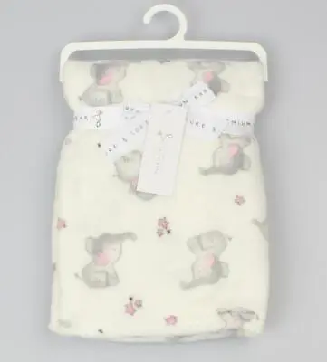 Baby Blanket Plush Fleece Wrap  ~  Pure & Soft  ~ Pink Blue Cream ~ 12 Designs • £14.95
