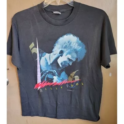 Vintage 1986 Billy Idol Whiplash Smile Tshirt Sz L • $125