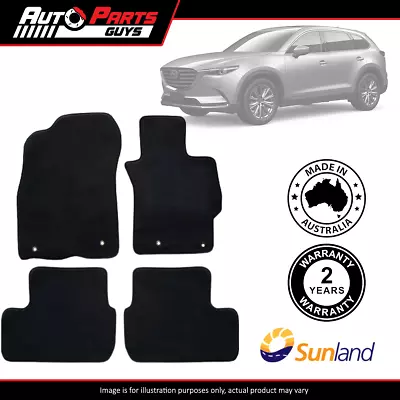 Black Floor Mats 4 Piece For Mazda CX-9 CX9 TC 2016 2017 2018 2019 2020 - 2023 • $119.99