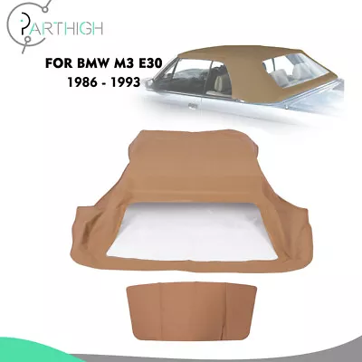 Fit For BMW 1986-1993 3-Series E30 Tan Convertible Soft Top With Window 2-Door • $129.45
