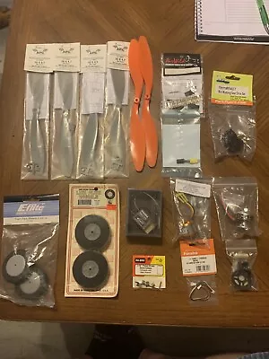 Model Airplane Parts Lot Wingswheelsmotors￼ ElectricalSEE PICTURES ALL NEW • $39.99