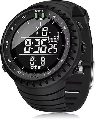 Men's Military Tactical LED Digital Sports Watch Backlight Wristwatch Waterproof • $10.46